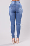 jeans woman high-waisted
 torn
 form-fitting appealing
 jean
 pans pp cotton
 stretch Narrow foot boyfriend jeans for young women